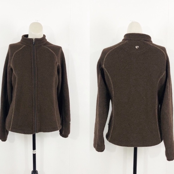 Kuhl Alfpaca Women’s Fleece Full Zip Brown Jacket Small - Picture 4 of 12
